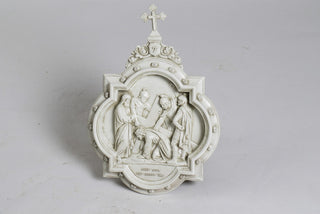 Chapel Wall Plaque Station #7 Statue - 19-inch