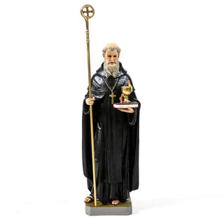 Saint Benedict 30"H Statue - 30-inch - Realistic Color - Hand-Painted