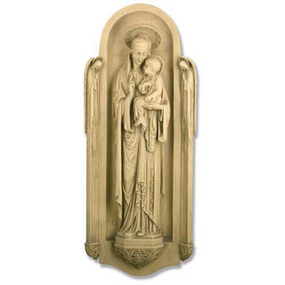 Blessed Virgin Shrine Wall Statue - 46-inch - Realistic Color - Hand-Painted
