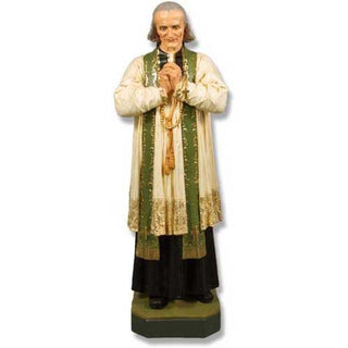 Saint John Vianney Statue - 50-inch - Realistic Color - Hand-Painted