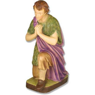 Kneeling Shepherd 30 H Ntv1.2 Statue - 30-inch - Realistic Color - Hand-Painted