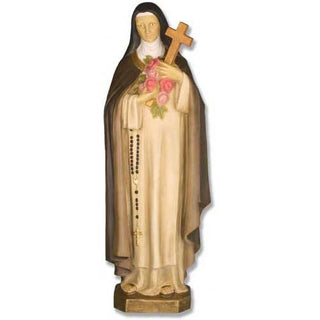 Saint Therese Statue - 36-inch - Realistic Color - Hand-Painted