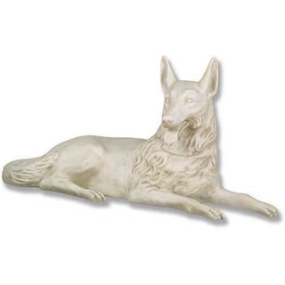 Wolf Laying 23-inch (Tongue Out Statue - 23-inch