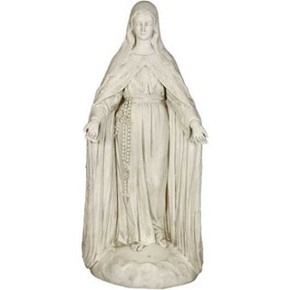 Mary Of The Rosary with Lace Statue - 49-inch