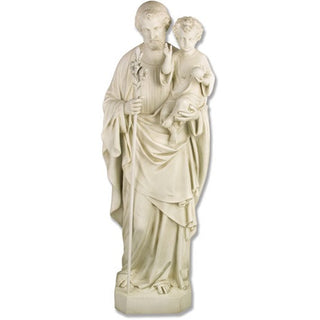 Saint Joseph with Child & Lily Statue - 65-inch