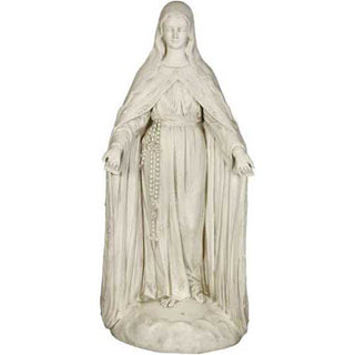 Mary Of The Rosary with Lace Statue - 49-inch - Realistic Color - Hand-Painted