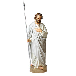 ST THOMAS W / SPEAR  5' Statue - 60-inch - Realistic Color - Hand-Painted
