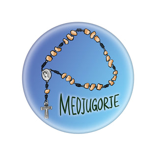 Medjugorje Glass Magnet