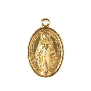 Gold Tone 1-inch Miraculous Medals - 25-Pack Bulk Discount