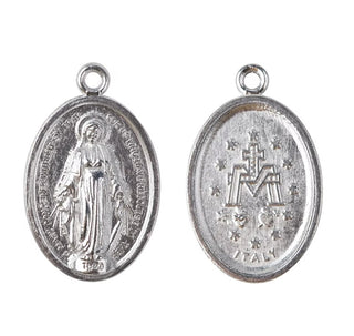 Silver 1-inch Miraculous Medals - 25-Pack Bulk Discount