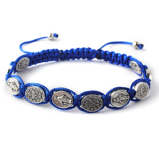  Miraculous Medal Bracelet - Blue 