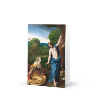 Easter Card - Noli Me Tangere by Correggio: front