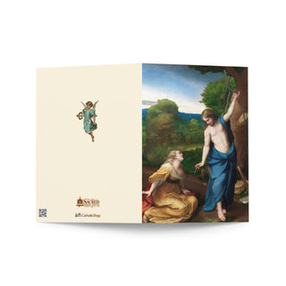 Easter Card - Noli Me Tangere by Correggio: outside