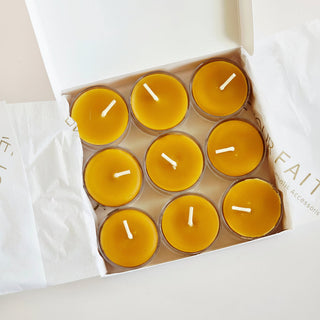 Novena Candle Set – 100% Pure Beeswax Tealight Prayer Candles