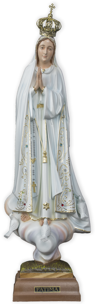 4" Our Lady of Fatima Statue - SALE
