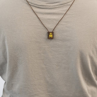 Marian Crucifix Mini | Premium Brown Scapular