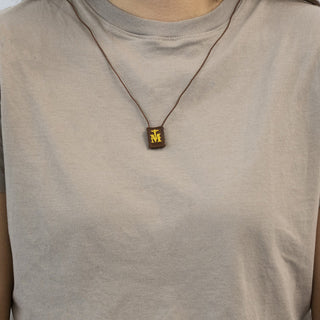 Marian Crucifix Mini | Premium Brown Scapular