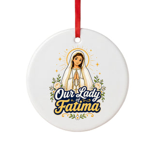 Our Lady of Fatima Ceramic Ornament
