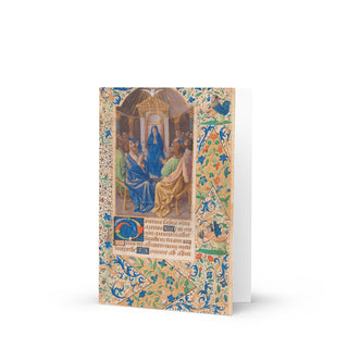Confirmation Card - Pentecost Illuminated Manuscript: front