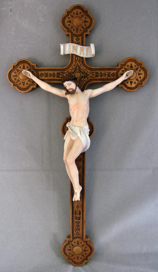 Crucifix Hand-Painted 20"