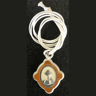 First Communion Necklace With White Cord 26"