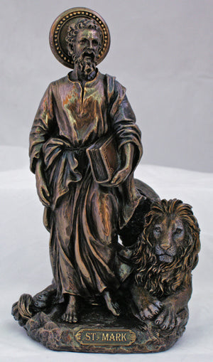 St. Mark With The Lion Cold Cast Bronze 8" . - SALE