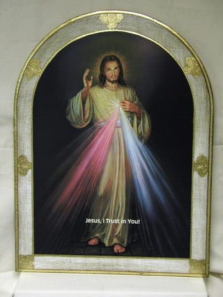 Divine Mercy Florentine Plaque 23X31"