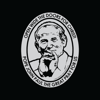 Pope John Paul II Vinyl Transparent Silver Decal