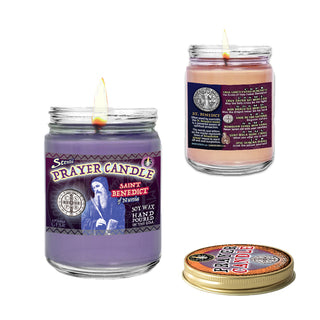 St. Benedict Scented Prayer Candle - Medium Jar