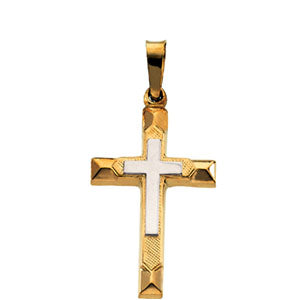 14K Yellow Gold Cross Pendant
