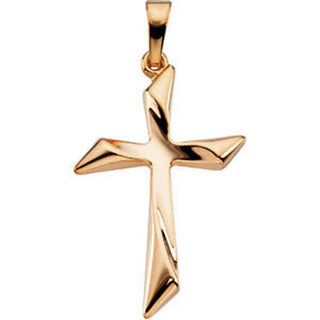 14K Yellow Gold Cross Pendant