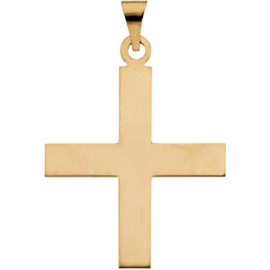 14K Yellow Gold Greek Cross Pendant