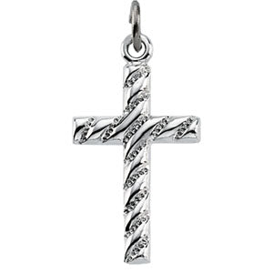 Sterling Silver Cross Pendant with Chain at Catholic Shop ...