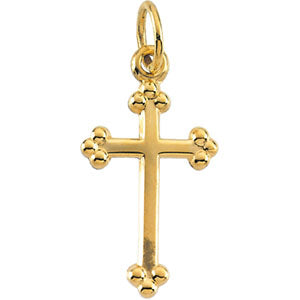 14K Yellow Gold Cross Pendant