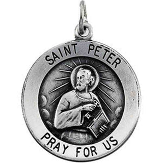 Sterling Silver St. Peter Pendant with Chain