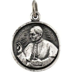 14K Yellow Gold Pope John Paul Ii Pendant