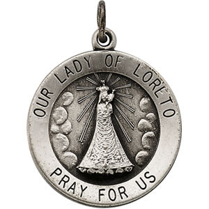 14K Yellow Gold Our Lady Of Loreto Pendant
