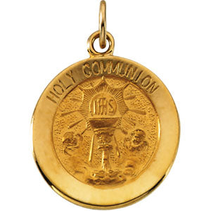 14K Yellow Gold Holy Communion Pendant