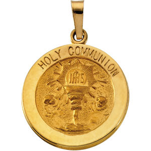 14K Yellow Gold Holy Communion Pendant