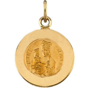 14K Yellow Gold St. Anne De Beaupre Pendant