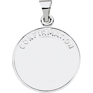 Sterling Silver 18 MM Confirmation Medal