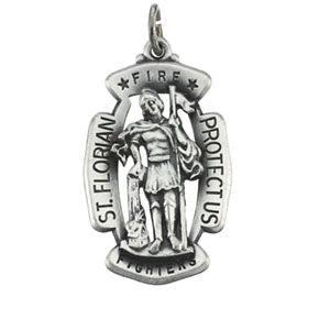 14K Yellow Gold St. Florian Medal at Catholic Shop