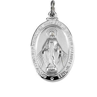 Large Sterling Silver Miraculous Medal