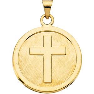14K Yellow Gold Cross Pendant