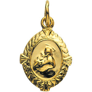 14K Yellow Gold St. Anthony Pendant