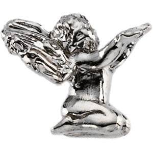 14K Gold Kneeling Angel Lapel Pin at Catholic Shop