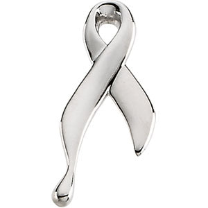 14K White Gold Ribbon Of Tears