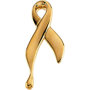 14K Yellow Gold Ribbon Of Tears