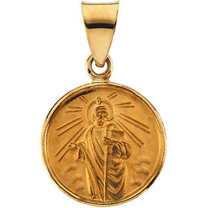 18K Yellow Saint Jude Pendant