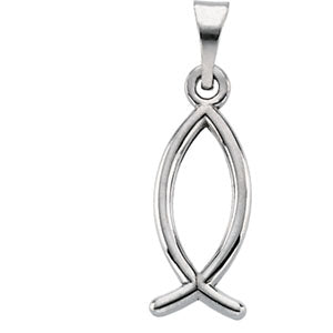 Sterling Silver Fish Pendant